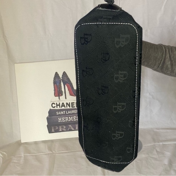 Dooney & Bourke Black Canvas Satchel - Picture 6 of 13